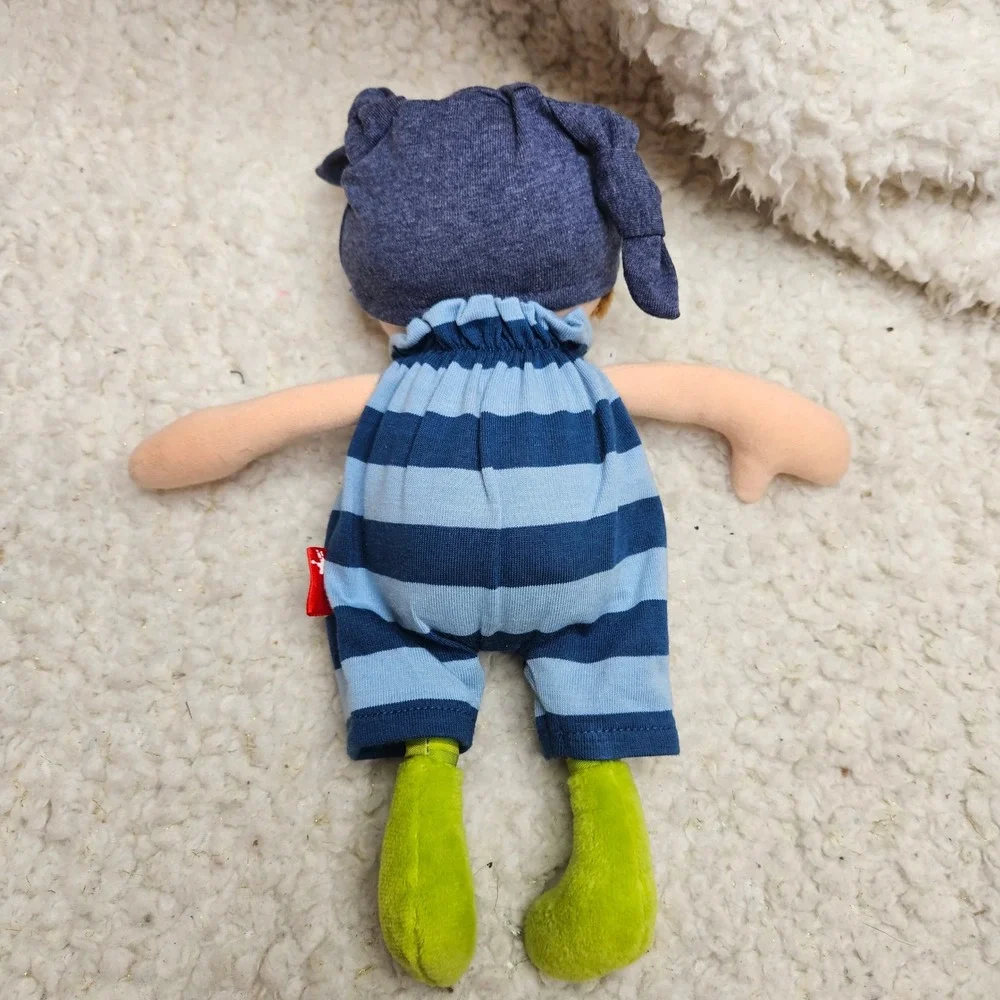 Sigikid Plush Doll in Blue Outfit Boy Soft‎